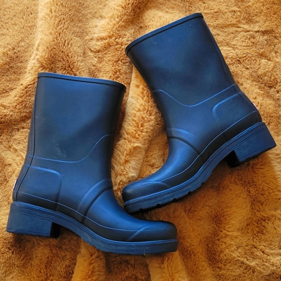 Hunter Boots Biker Moto Style Size 10 - Picture 6 of 8